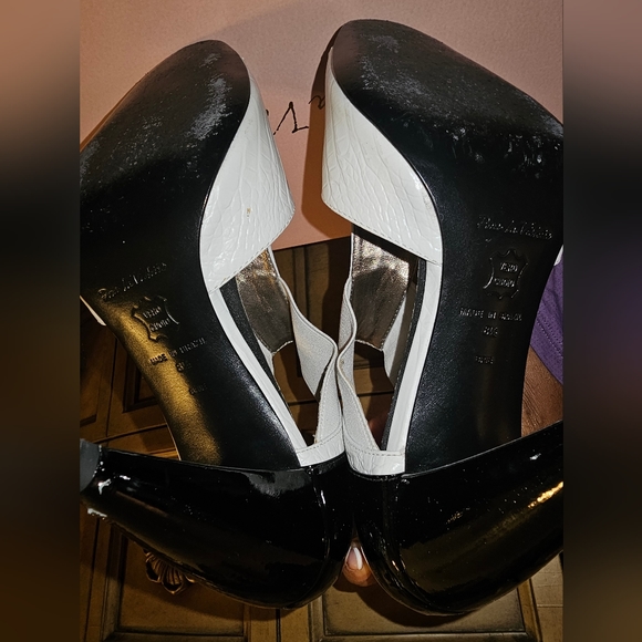 Bandage wrap black and white heels - Picture 4 of 5